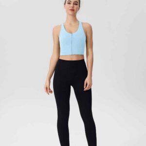 Reggiseno sportivo a coste bianco per donna RUXI it1595