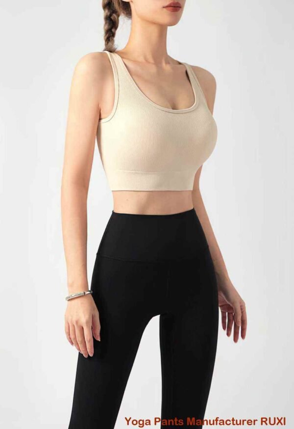 Elegante reggiseno sportivo a quadri per donne attive RUXI