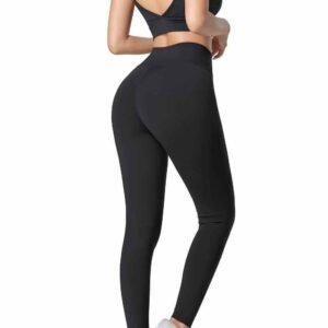Leggings a vita alta svasati e arricciati RUXI it372