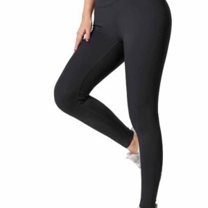 Leggings sportivi neri con tasche per donna RUXI it497