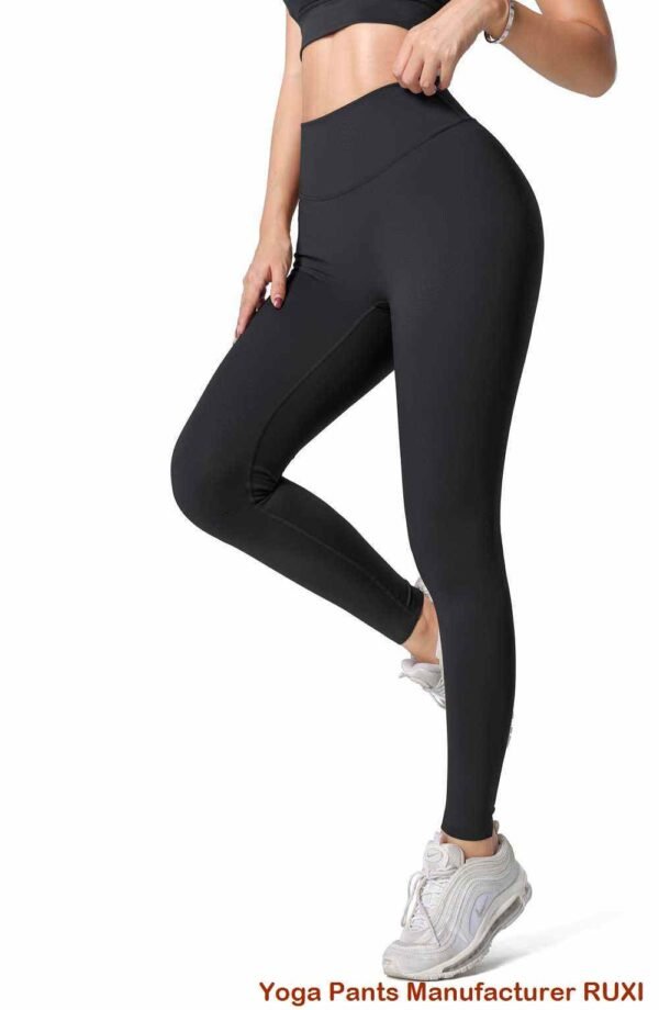 Leggings sportivi neri con tasche per donna RUXI it497