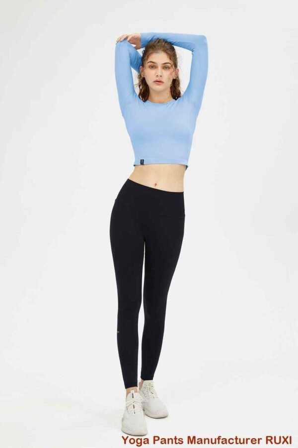 Pantaloni da yoga con tasca con cerniera per donna RUXI