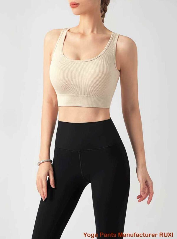 Pantaloni da yoga a vita alta azzurri RUXI it243