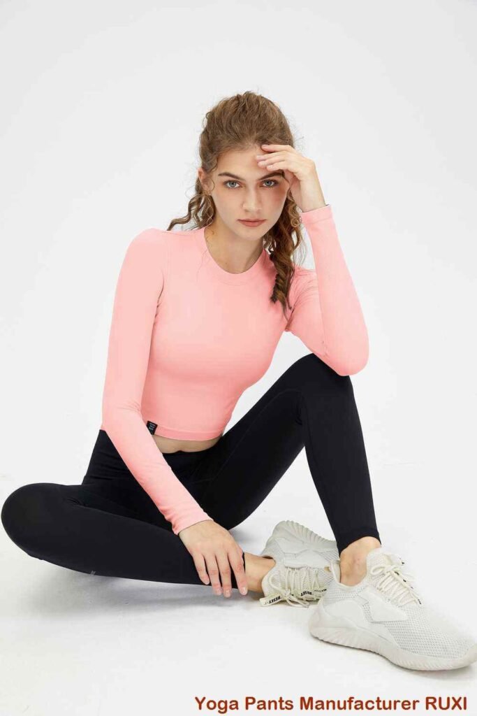 pantaloncini da corsa gialli da donna RUXI it3121