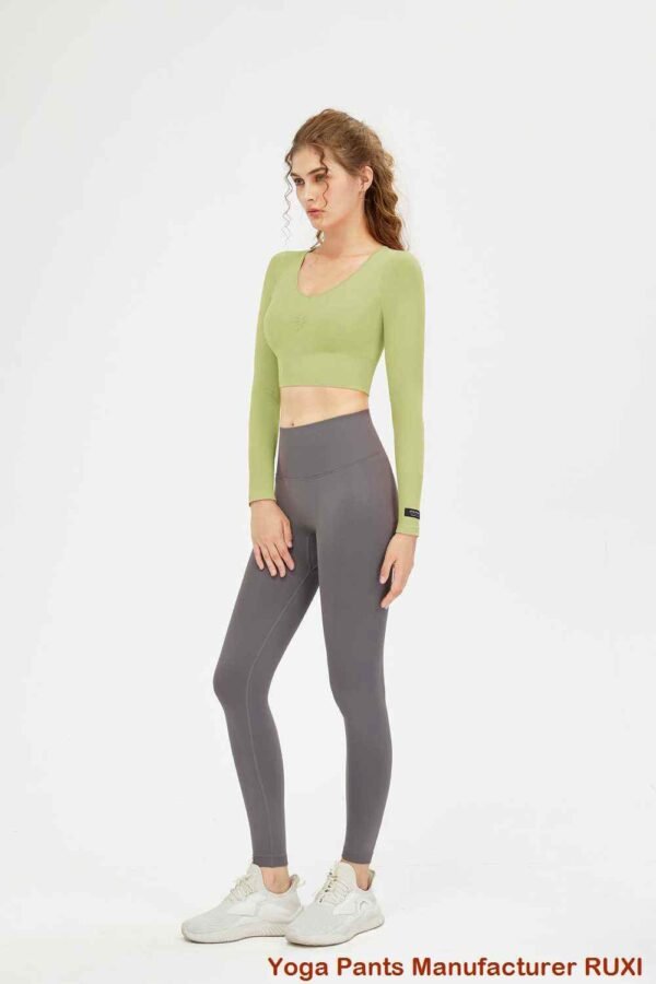 Pantaloni da yoga in morbido cotone bianco per donna RUXI