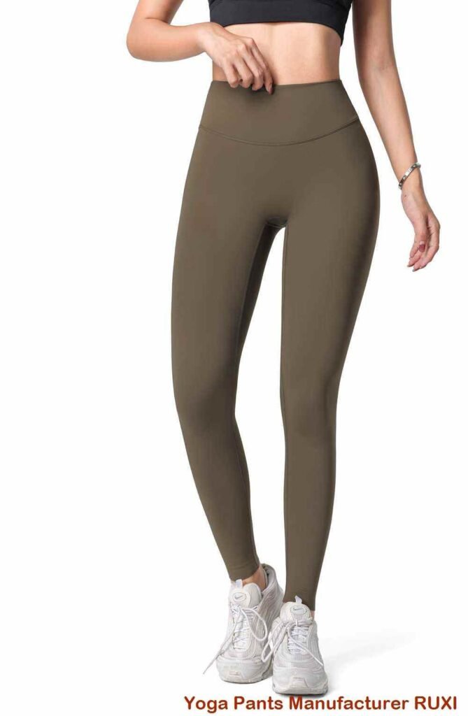 pantaloncini da yoga con vita ripiegata RUXI it3788