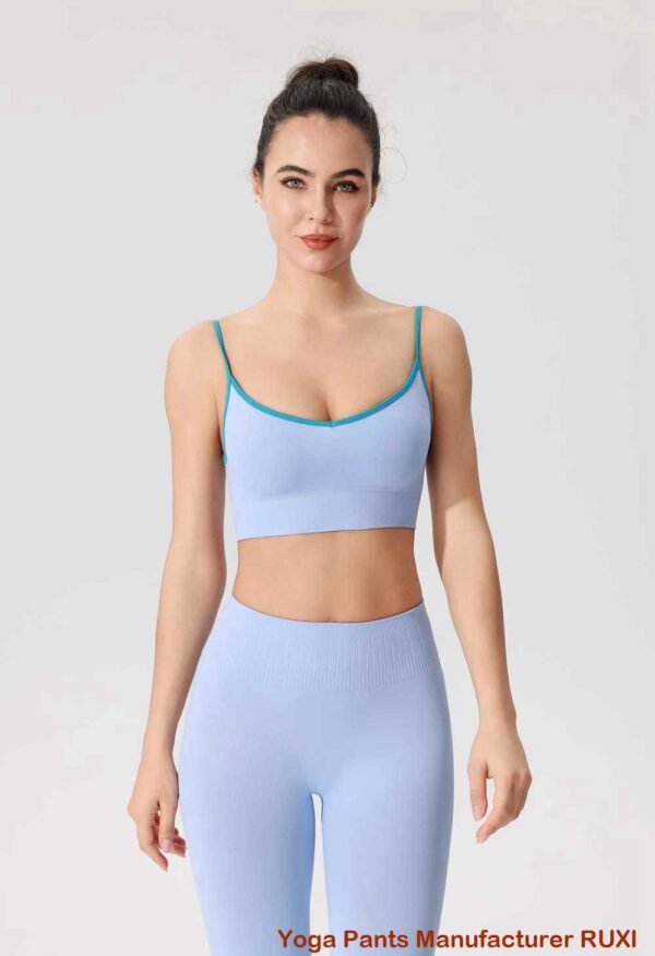 Pantaloni da yoga a vita alta blu reale RUXI it247