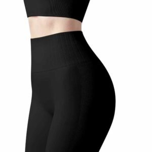 Pantaloni da yoga neri e grigi comodi ed elastici RUXI