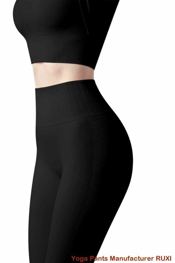 Pantaloni da yoga neri e grigi comodi ed elastici RUXI