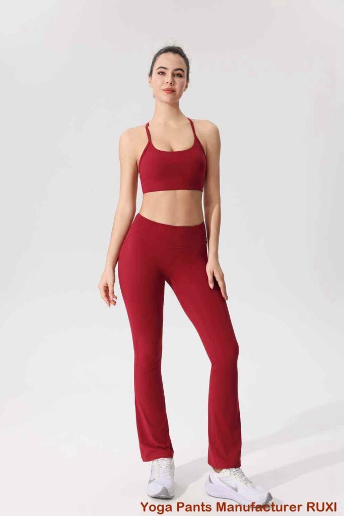Pantaloncini da palestra a vita alta per donna RUXI it3796