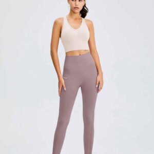 Leggings elastici da palestra a zampa per donna RUXI it446