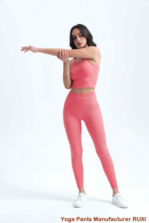Pantaloni da yoga bootleg con tasche vestibilità comoda
