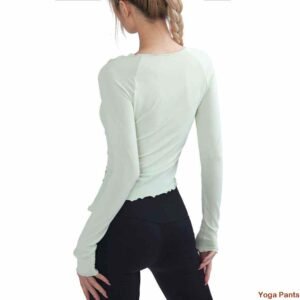 Pantaloni da yoga a vita alta color lavanda RUXI it545