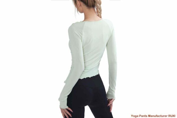 Pantaloni da yoga a vita alta color lavanda RUXI it545
