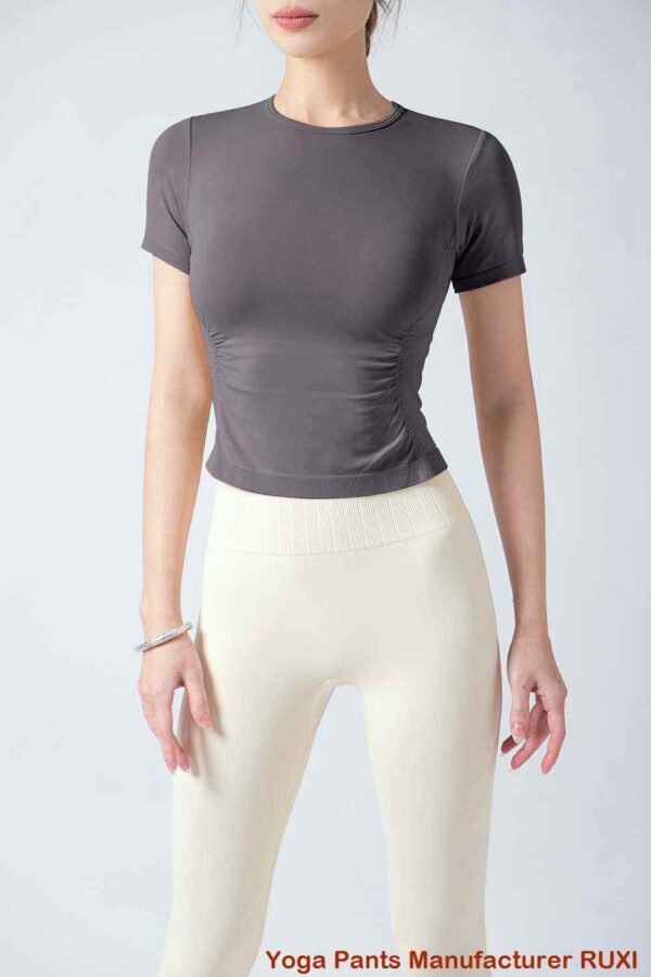 Reggiseno sportivo da yoga verde smeraldo RUXI it1532