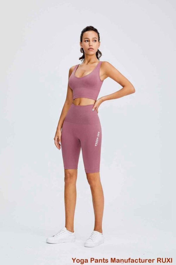 Leggings da palestra scrunch elasticizzati a vita alta