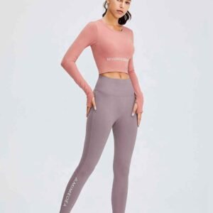 Confezione da 4 pantaloni da yoga a vita alta per donna
