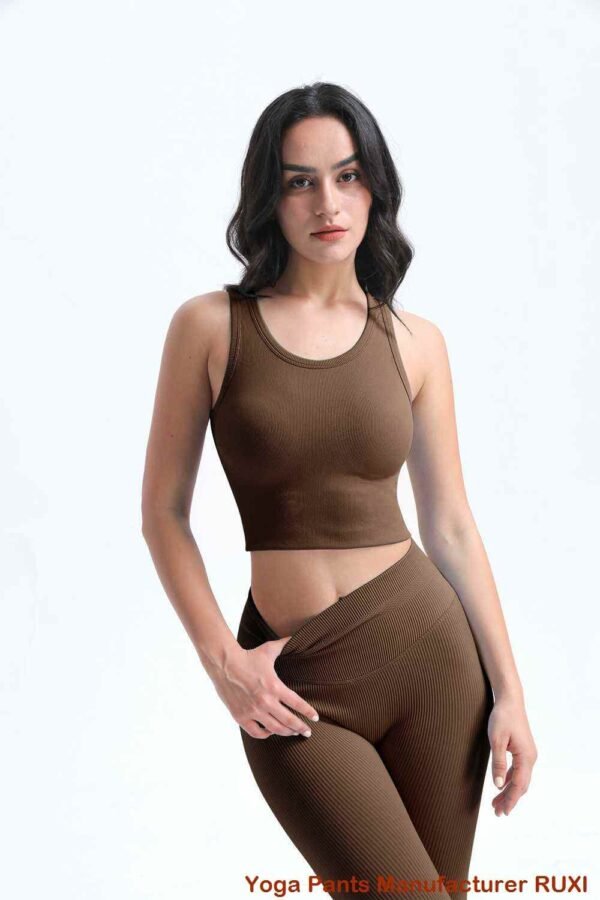 Leggings yoga a vita alta senza cuciture Goddess RUXI